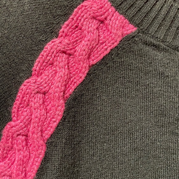 SI.IAE Wool knit blend tricolored 3/4 sleeve cardigan size medium - Picture 3 of 6